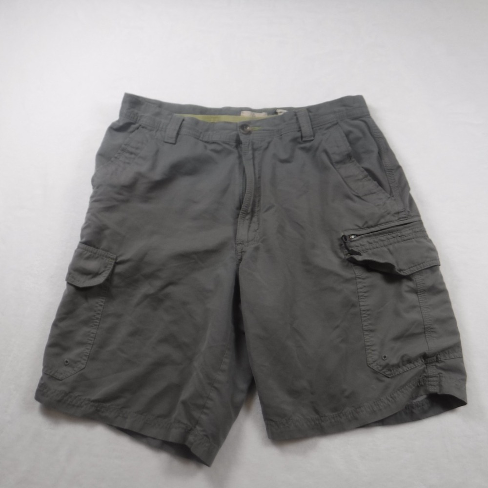 Ascend Cargo Shorts Men's Size 34 Khaki Golf Preppy Summer Hiking Zip Pocket‎